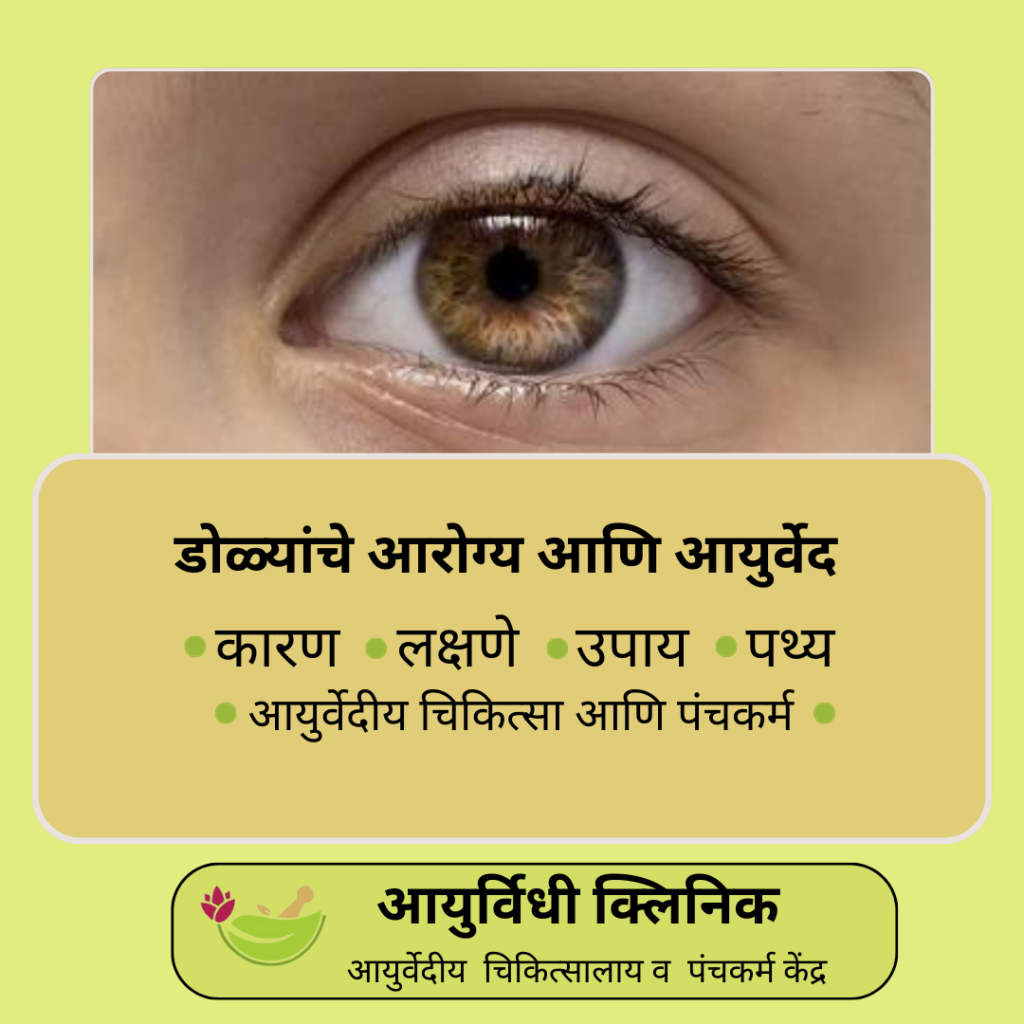 डोळ्यांचे आरोग्य आणि आयुर्वेद उपचार